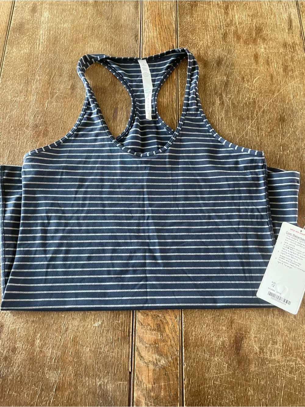 Lululemon Striped Navy Racerback - Women’s 12